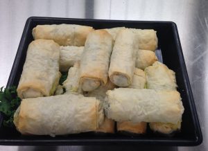 wrapped spinach pies