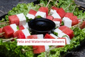 Feta and Watermelon Skewers L