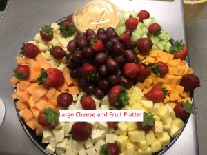 Large Cheese and Fruit Platter with bowl of Henrys Cheese Spread 2